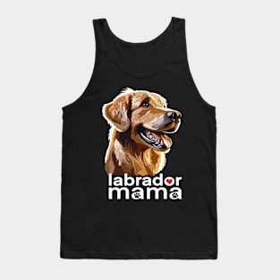 Golden Labrador Retriever Mama Tank Top